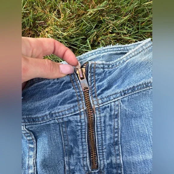 70s Vintage Wrangler Dual Front Zipper Bell Bottoms Sz 28 - Picture 8 of 12